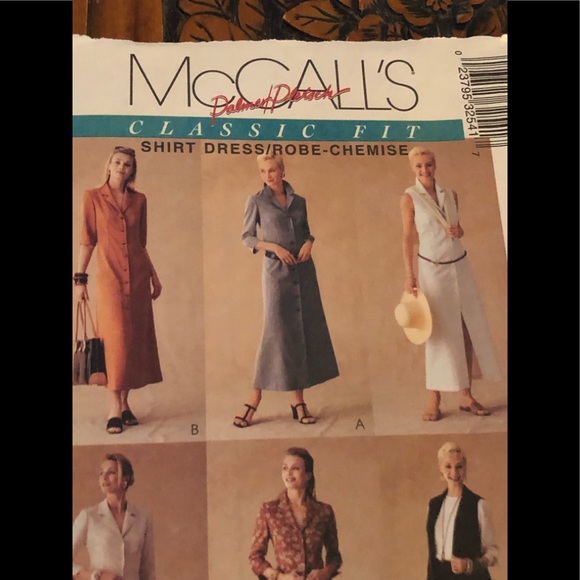 McCalls Classics Shirt Dress pattern 3254 size 8-10-12 - Picture 1 of 7